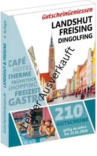 Gutscheinbuch Landshut-Freising 2025 gültig bis 31.01.2026