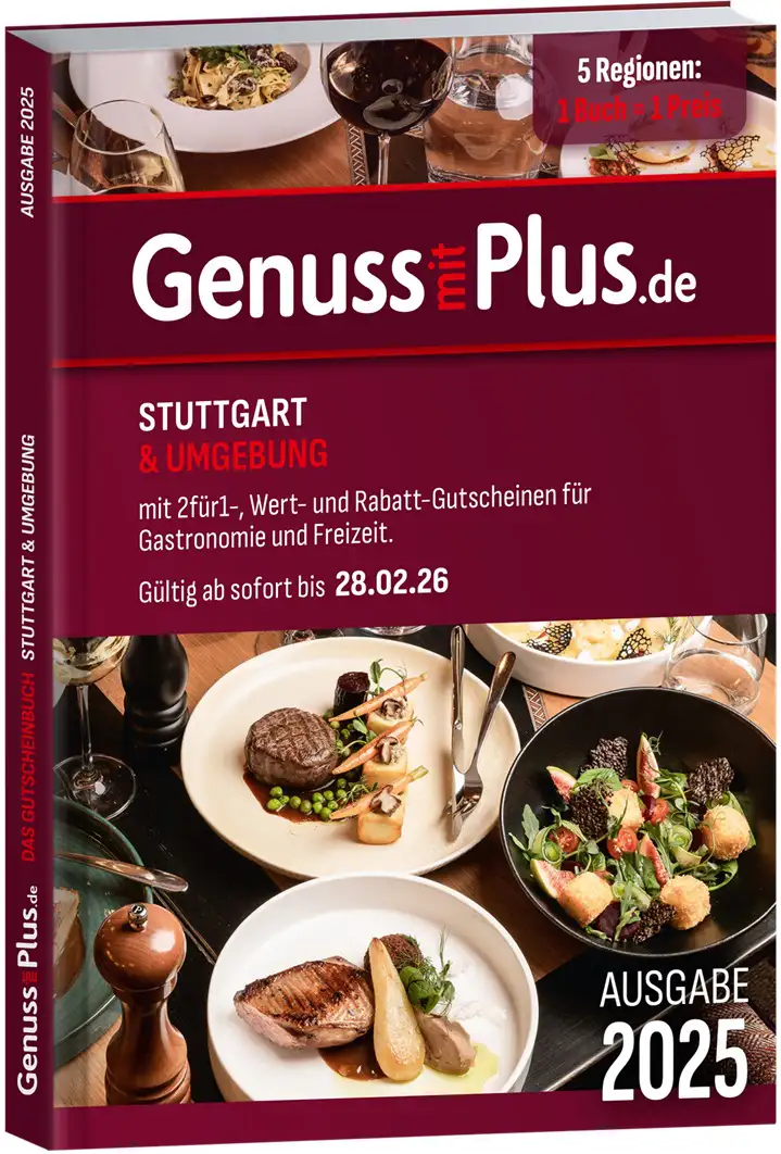 Gutscheinbuch Genuss mit Plus Stuttgart 2025