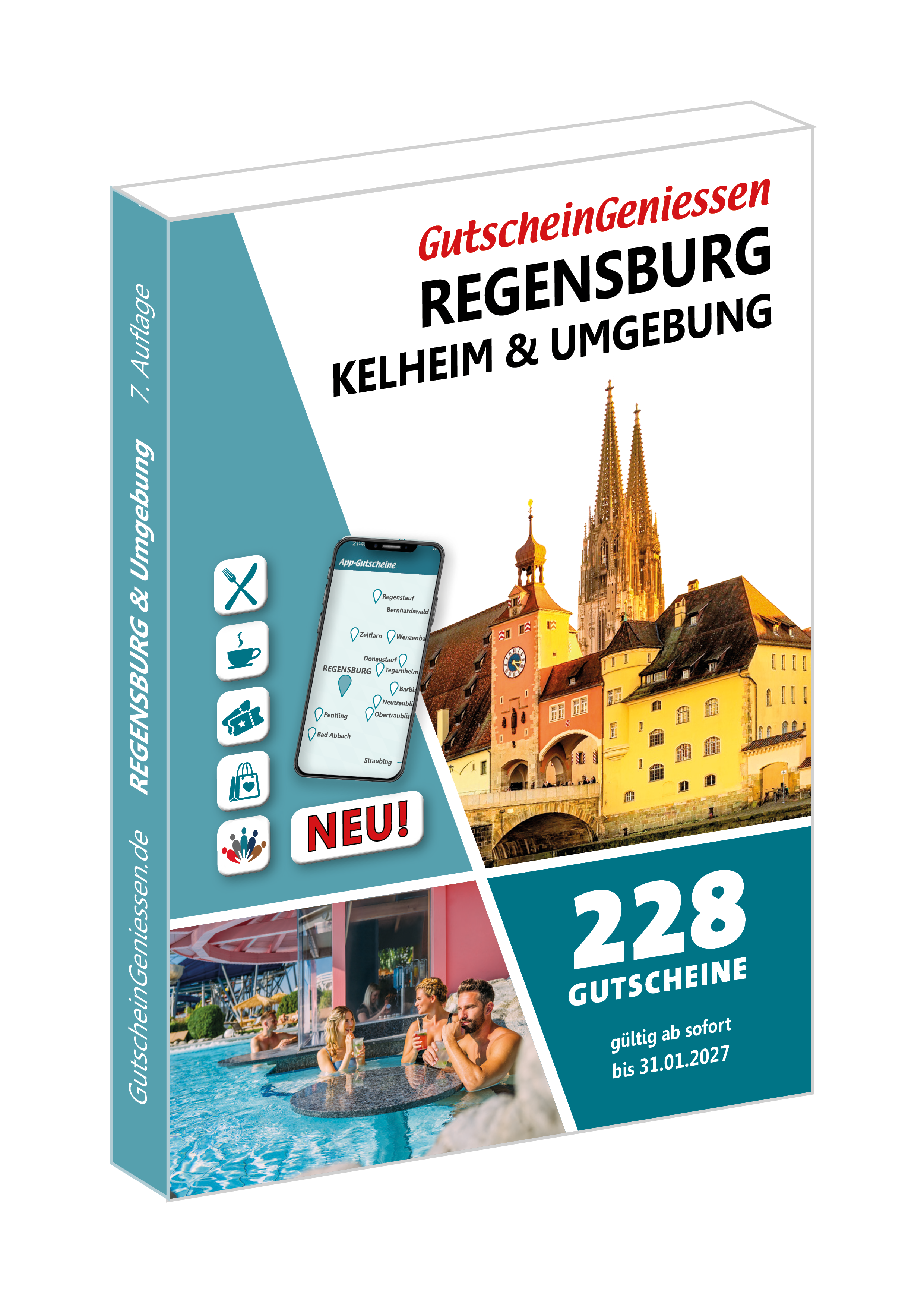 Gutscheinbuch Regensburg, Kelheim & Umgebung 2026 sofort gültig bis 31.01.2027 Gutscheinbuch Regensburg, Kelheim & Umgebung 2026 sofort gültig bis 31.01.2027