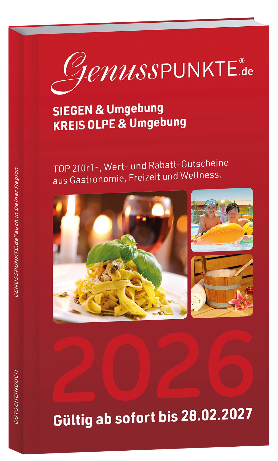 Gutscheinbuch Siegen, Wittgenstein + Kreis Olpe 2026