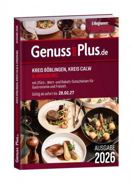 Gutscheinbuch Böblingen und Calw 2026 Gutscheinbuch Böblingen und Calw 2026